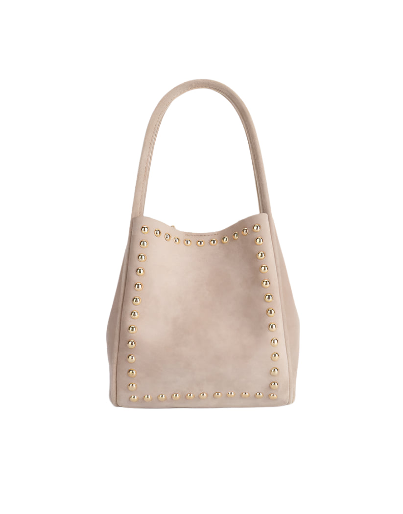 Hollace Suede Studded Tote Bag - 2 Colors