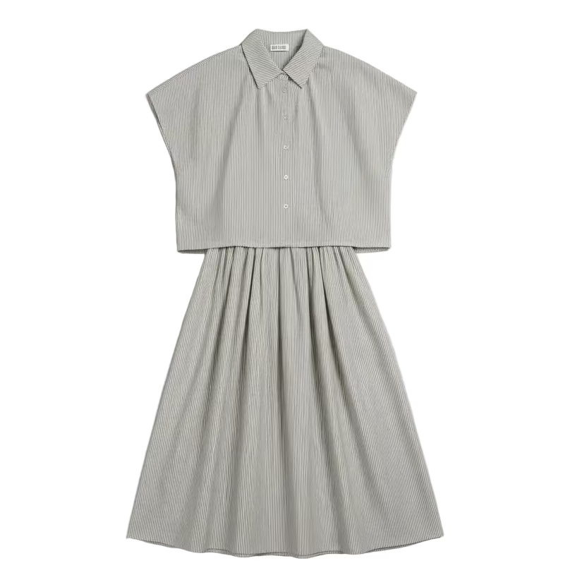 Lenora Savoy 2 Piece Top & Skirt - Khaki