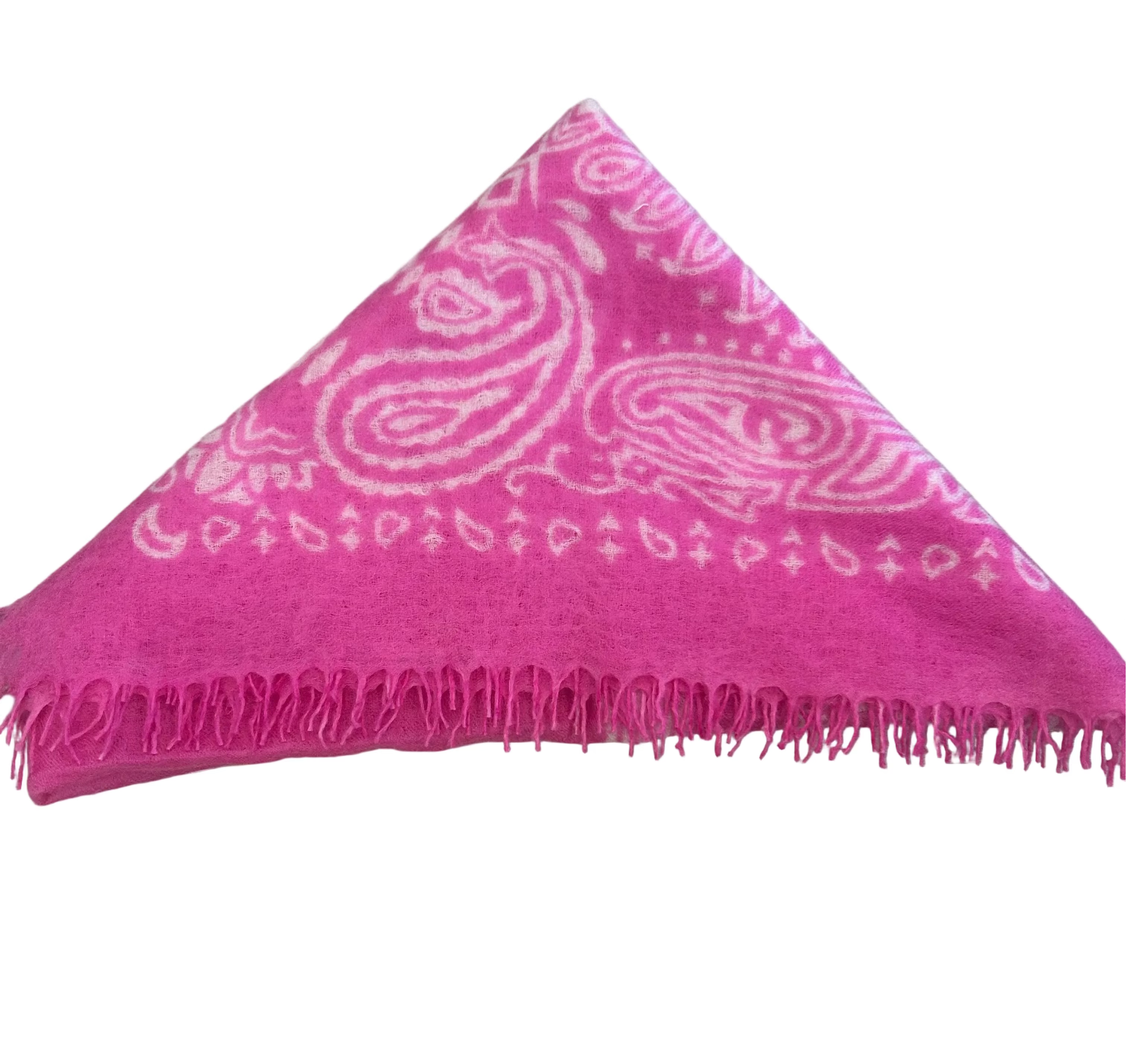 Cashmere Eyelash Bandana Scarf