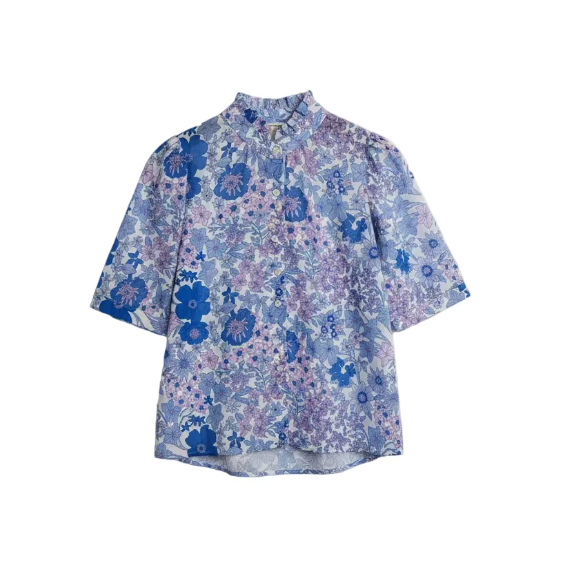 LA PLAGE Tuesday Top Meadow with Blues