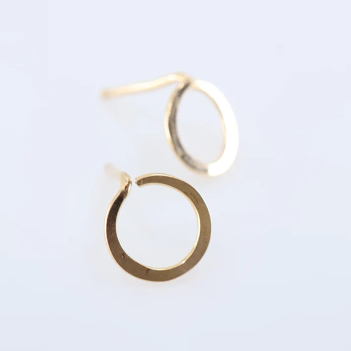 J. Mills Tiny Forged Circle Studs