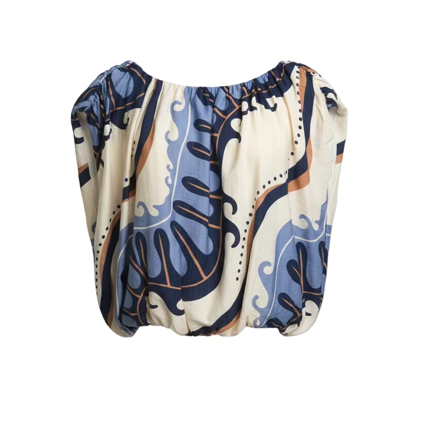 Sleeveless Abstract Top