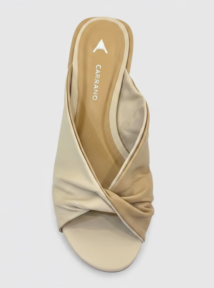 Carrano Adeline Slide Leather Sandal