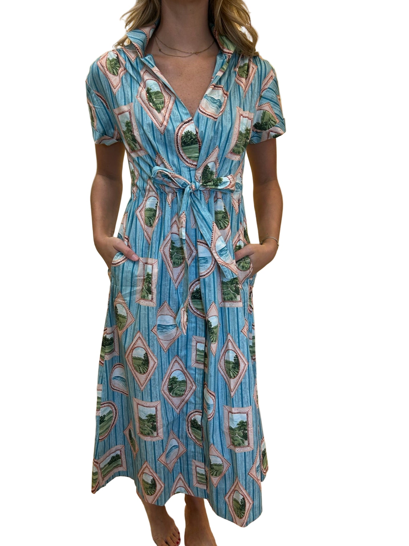 Holly Shae Bria Dress - Framed Italian Landscapes