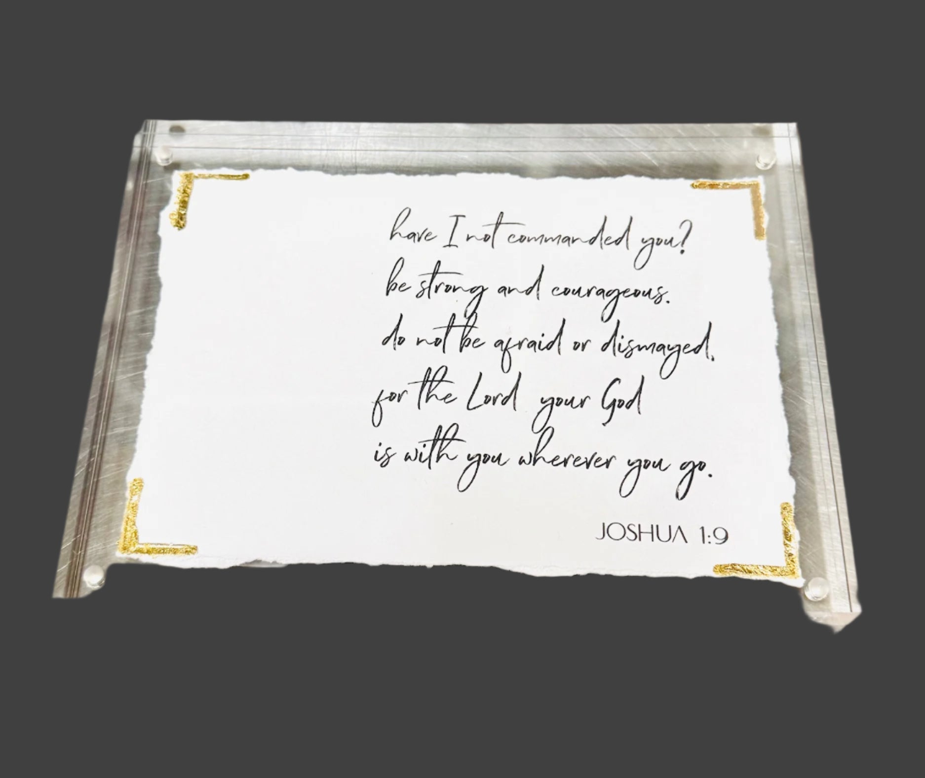 Scriptures with Acrylic Frames - 6x8 - (four variants)