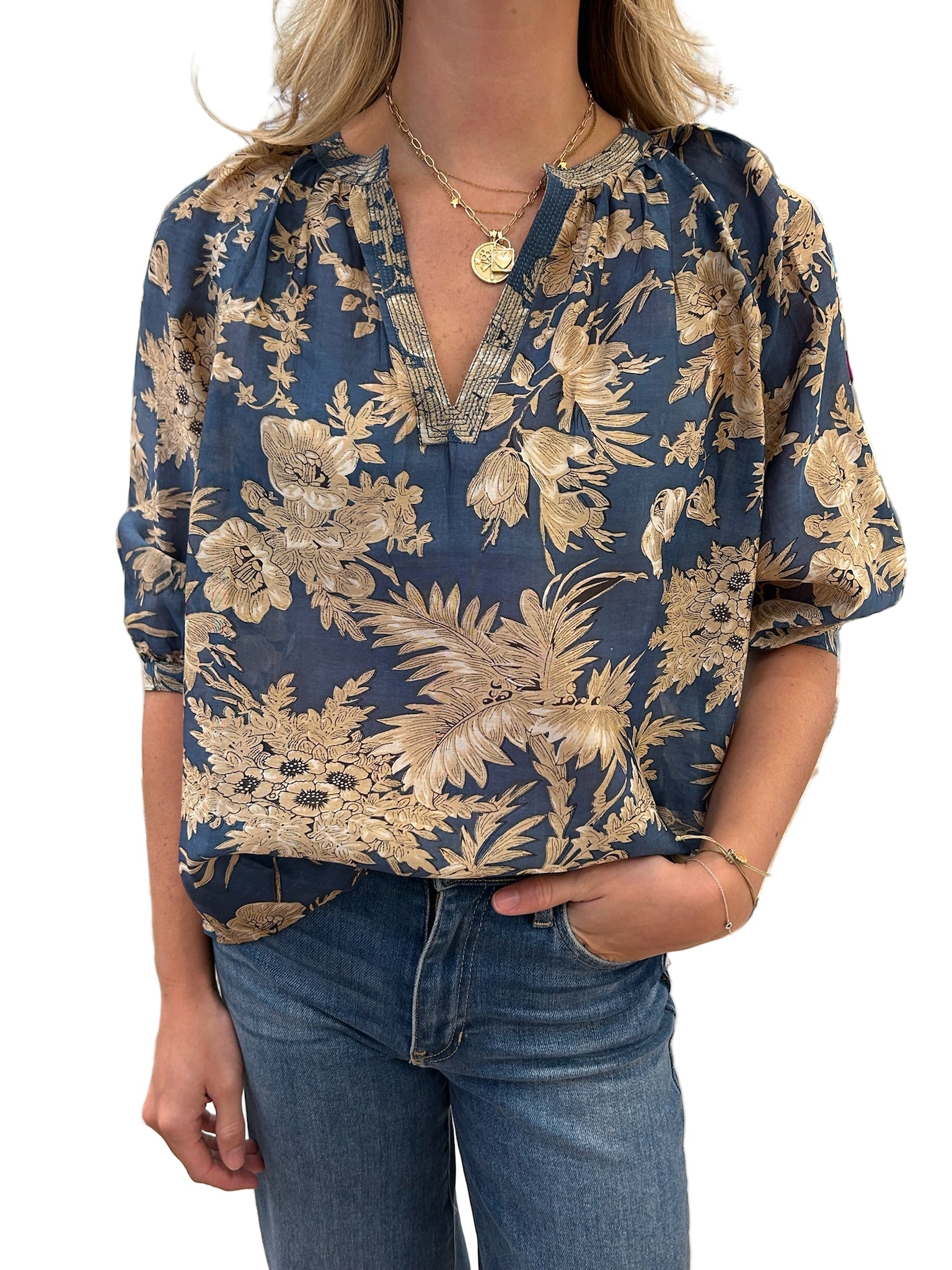 Fitzroy & Willa Sallie Top - Fall Toile