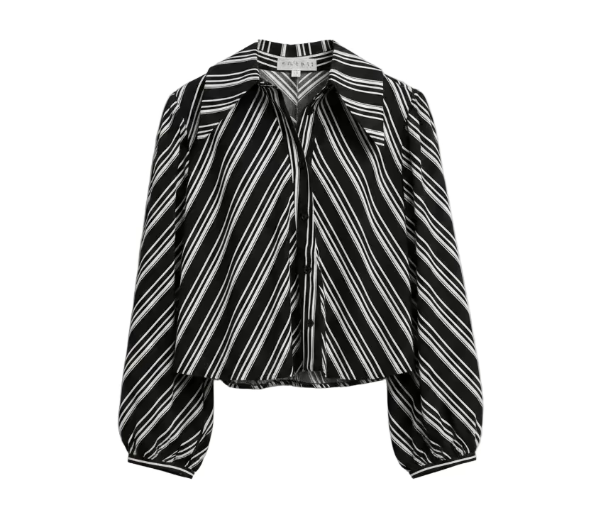Raiment Hopewell Blouse | Navy/White Stripe