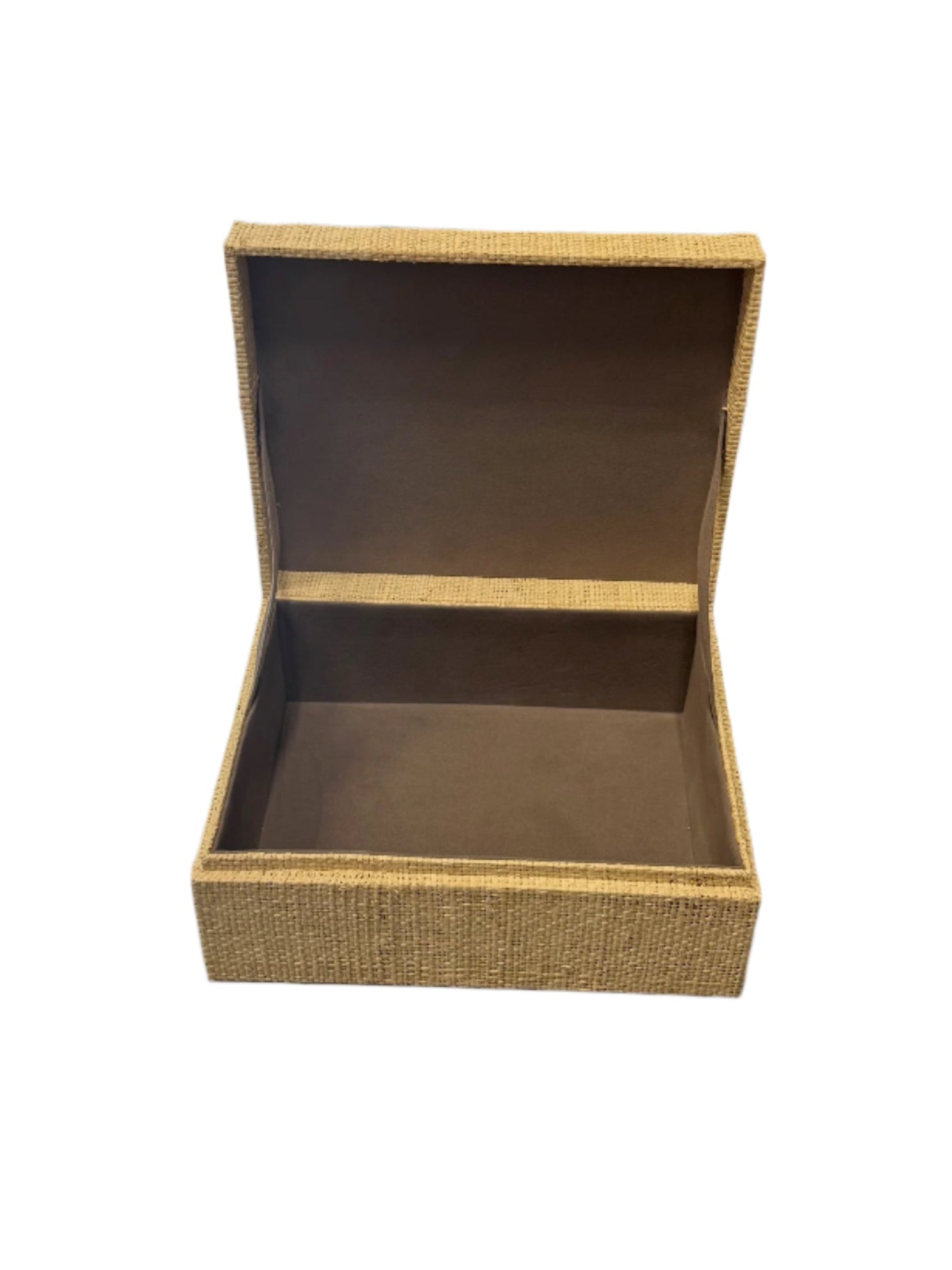 Coral Lagoon Natural Fiber Raffia Box