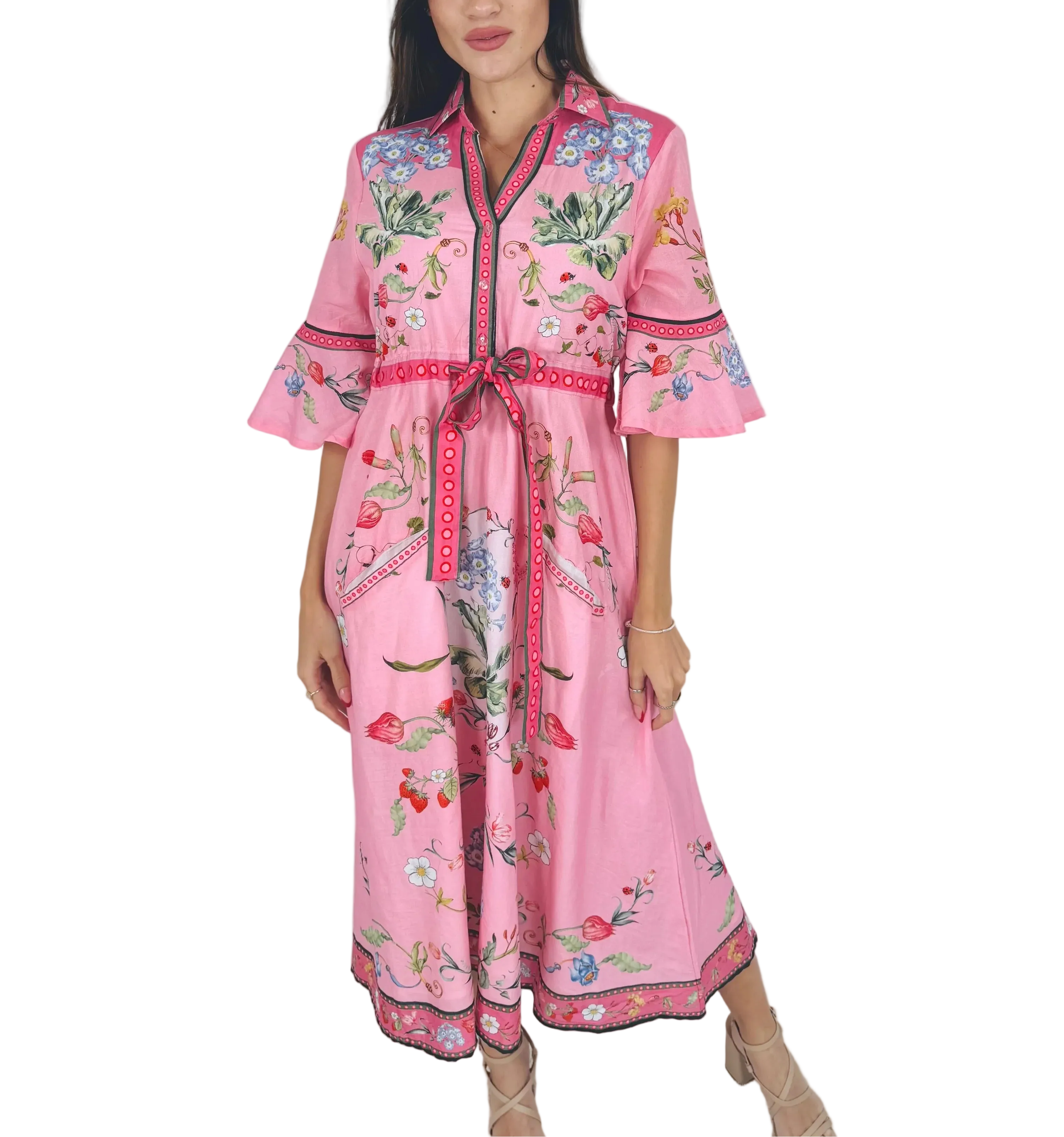 Islapayal Cape Midi - Soiree Pink