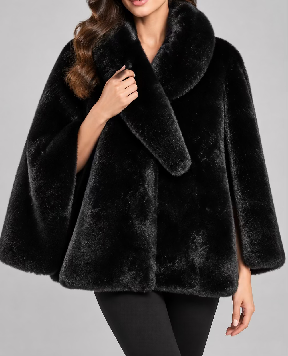 Faux Fur Cape | 2 Colors