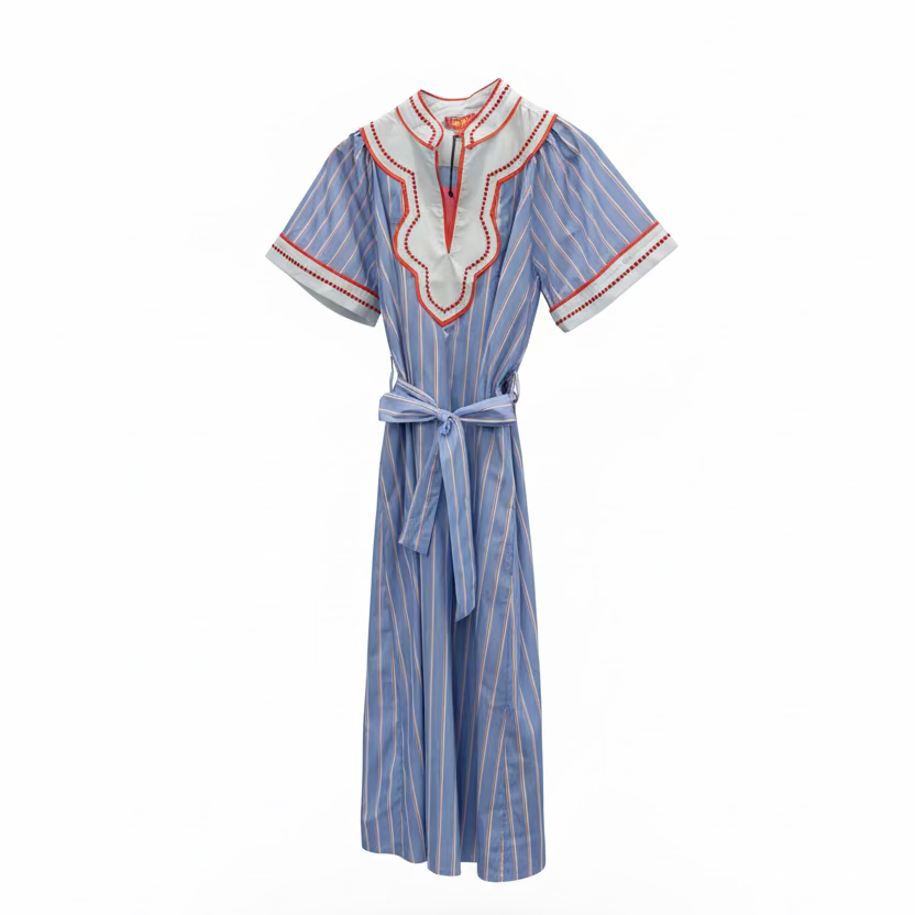 Carmine Stripe Dress