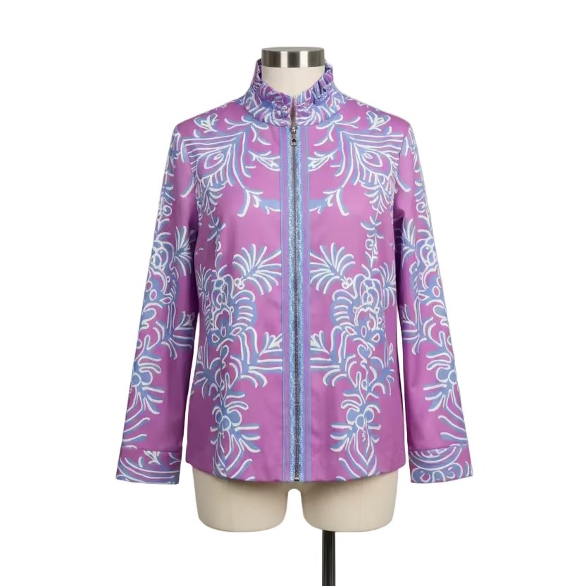 Elizabeth Top - Violet/Blue Rococo