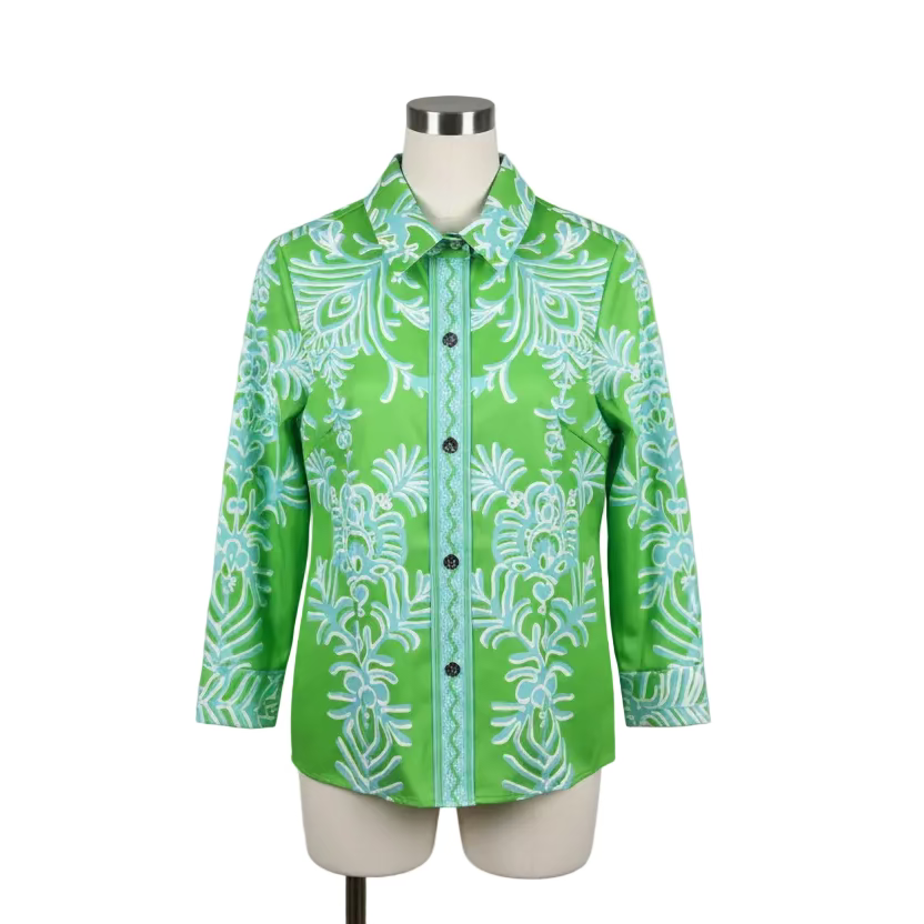 Essential Top - Kelly/Sea Rococo