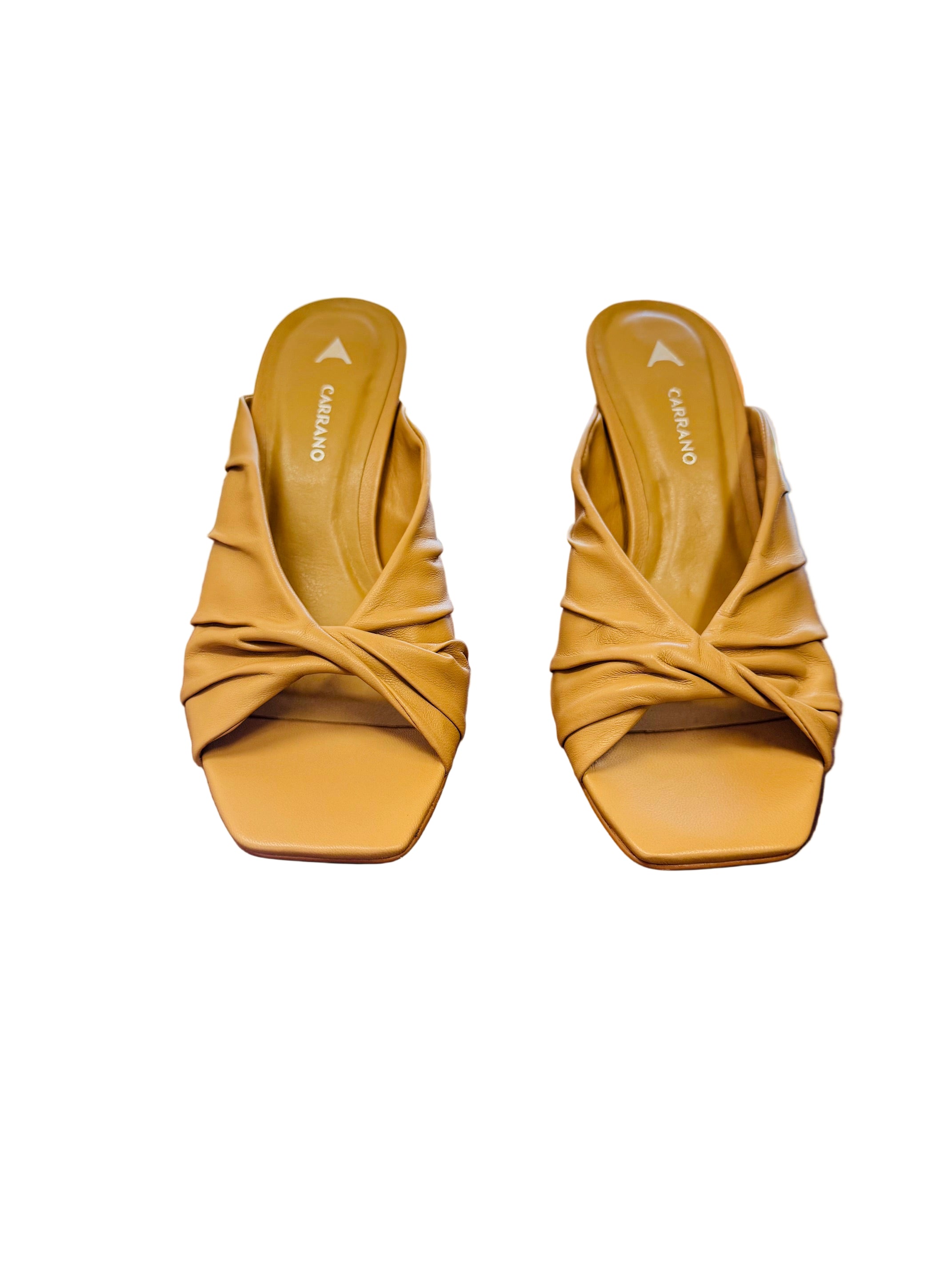Leather Slide Sandal  (2 colors)