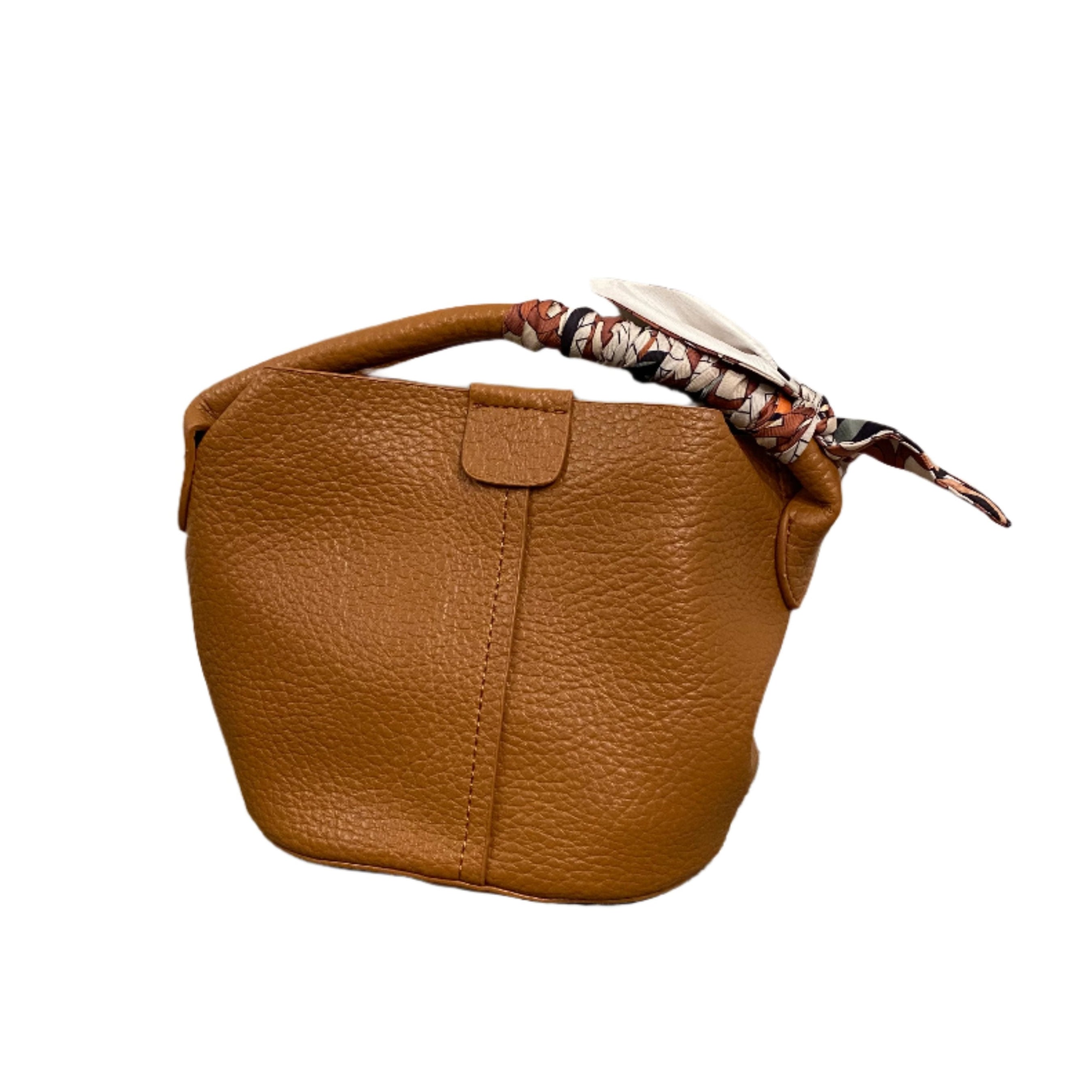 Mini Leather Scarf Tote  - (multiple colors)