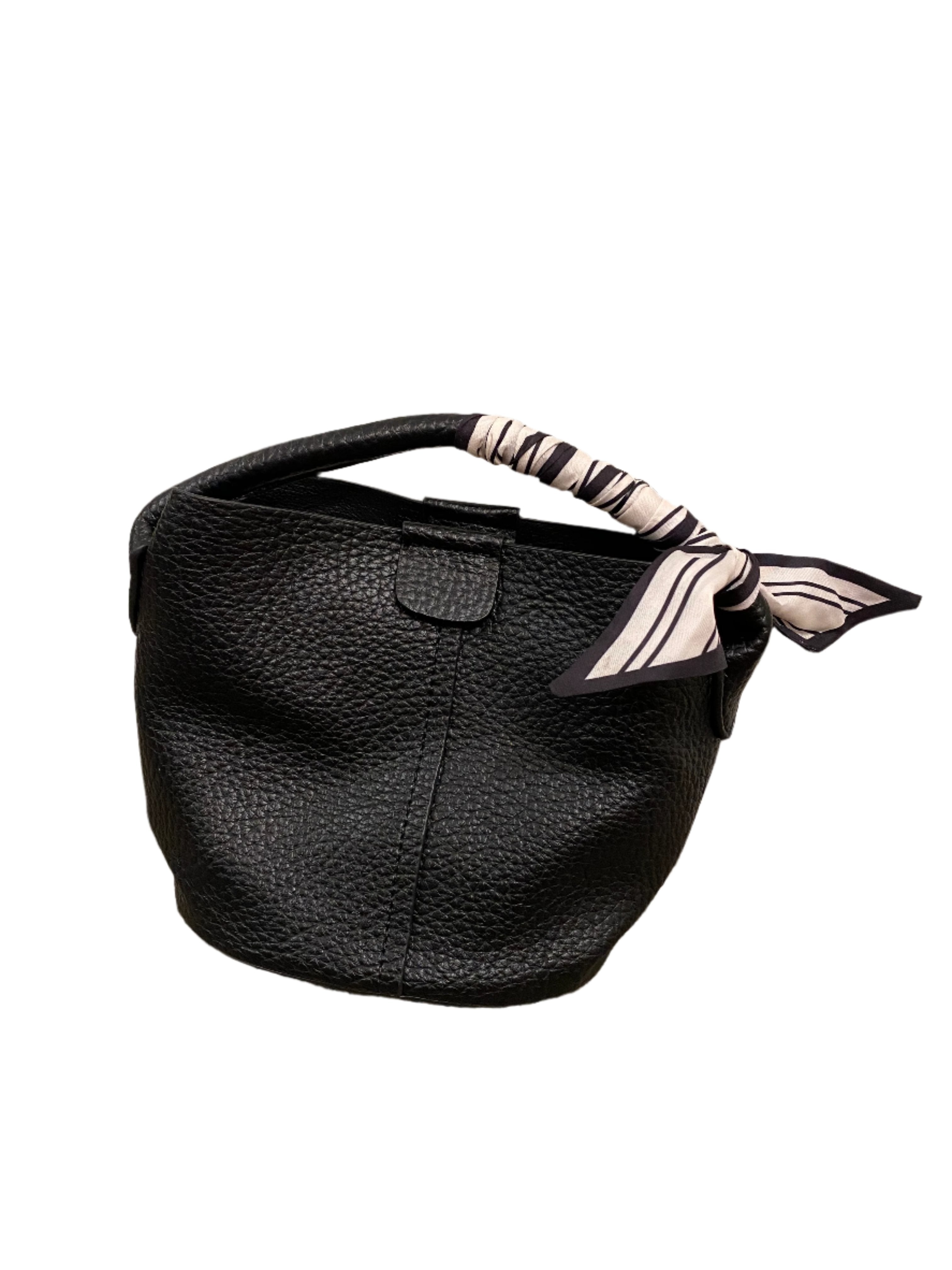 Mini Leather Scarf Tote  - (multiple colors)
