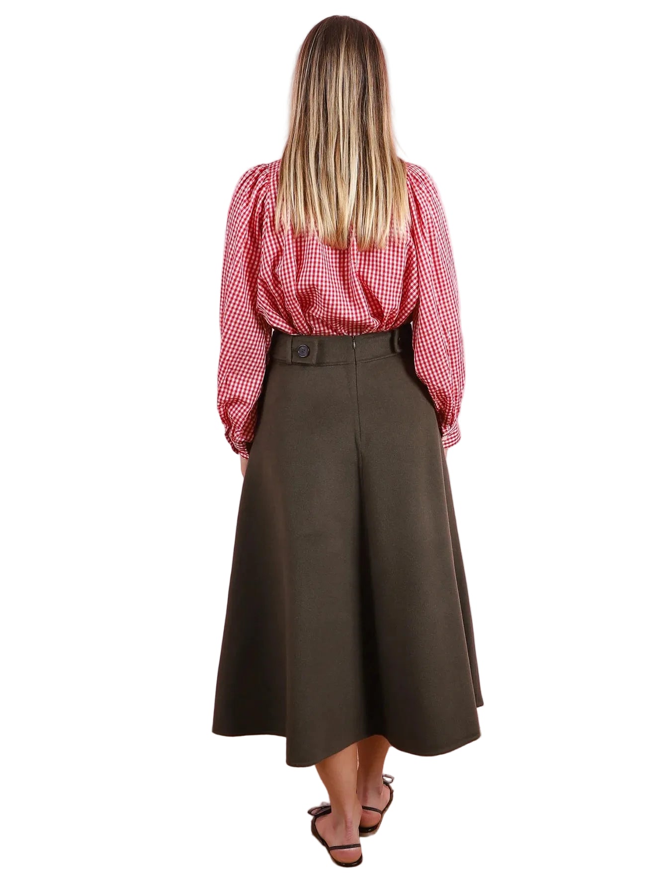 MII Claudie Hand Embroidered Blouse - Red