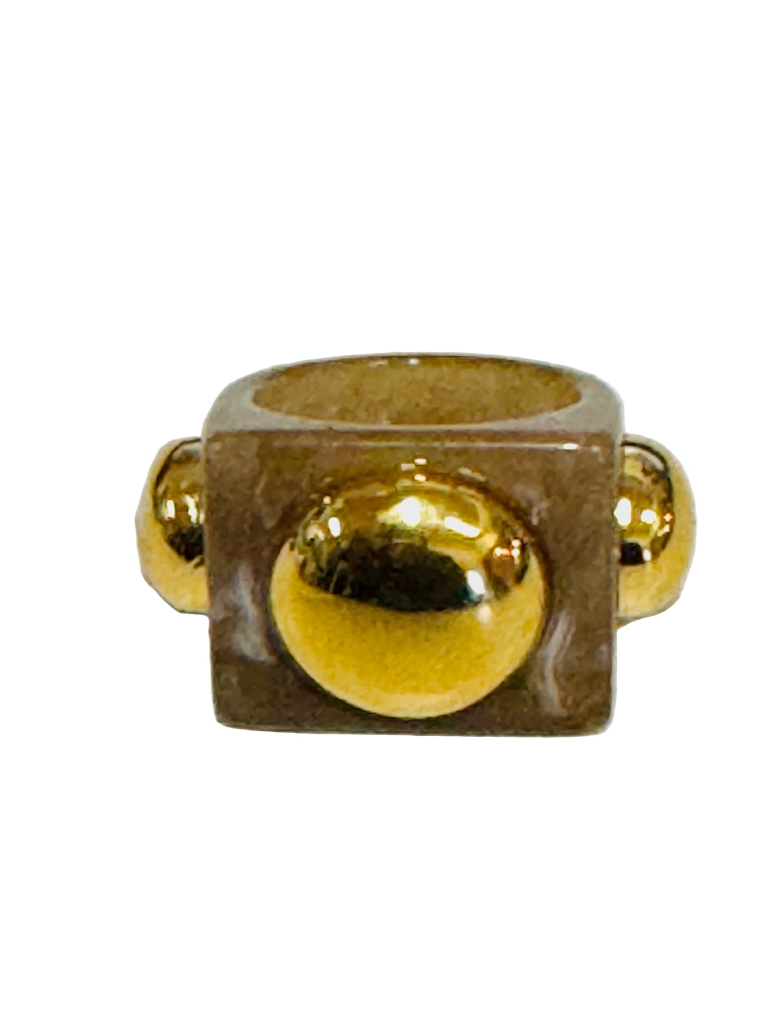 Lucas Jack Granite Resin Ring - Gold