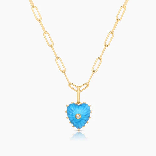 Isabel Howlite Heart Necklace