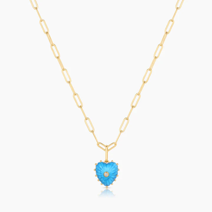 Isabel Howlite Heart Necklace