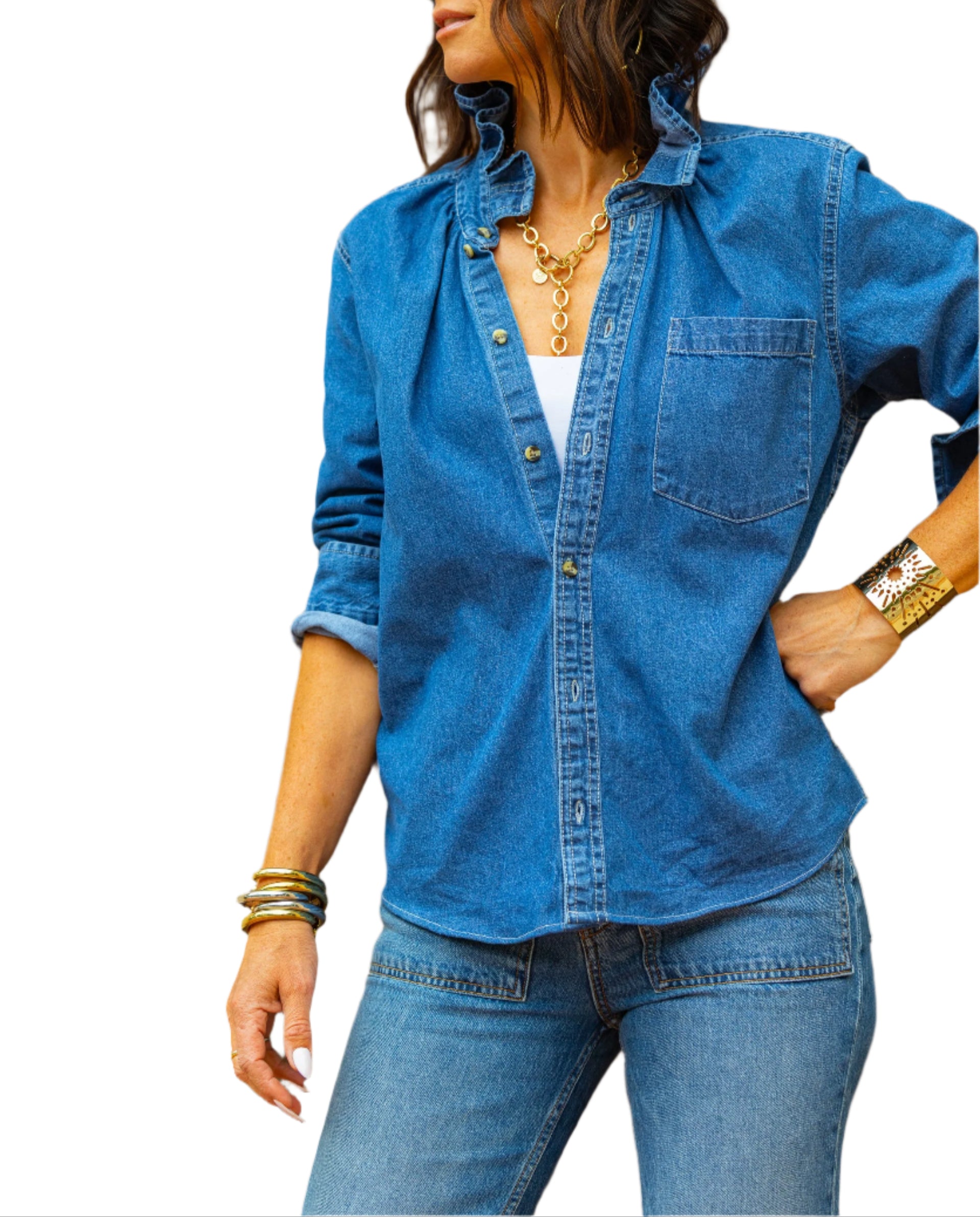 KMJ Quarantina Denim Top