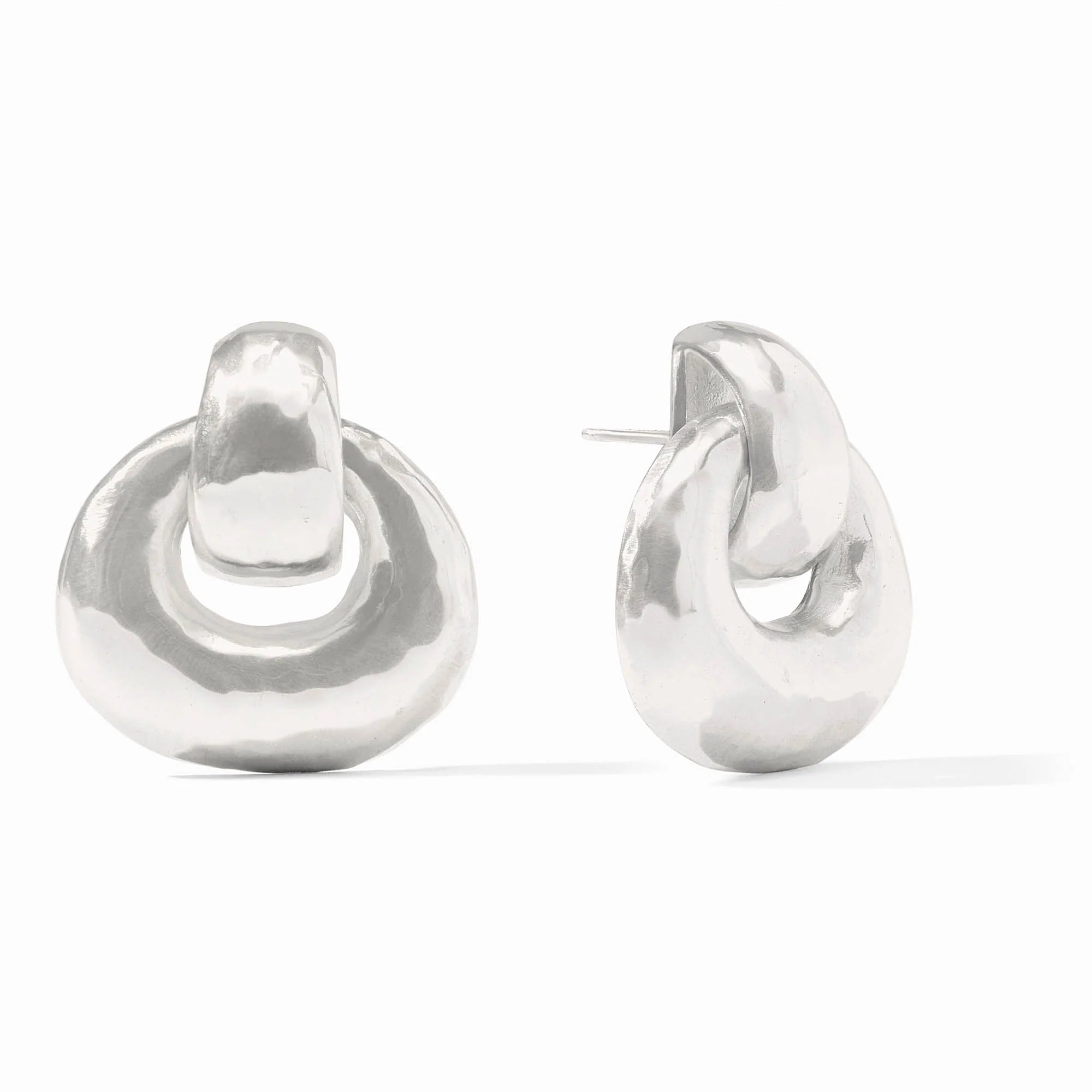 Julie Vos Avalon Doorknocker Earring - Silver