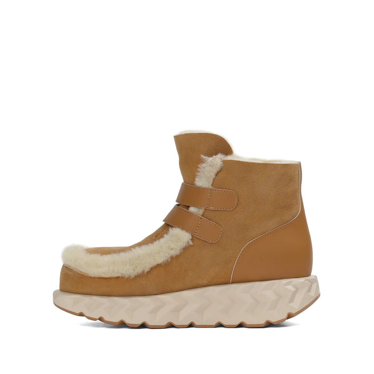 4CCCCEES Jabara Monti - Camel with Sheep Shearling