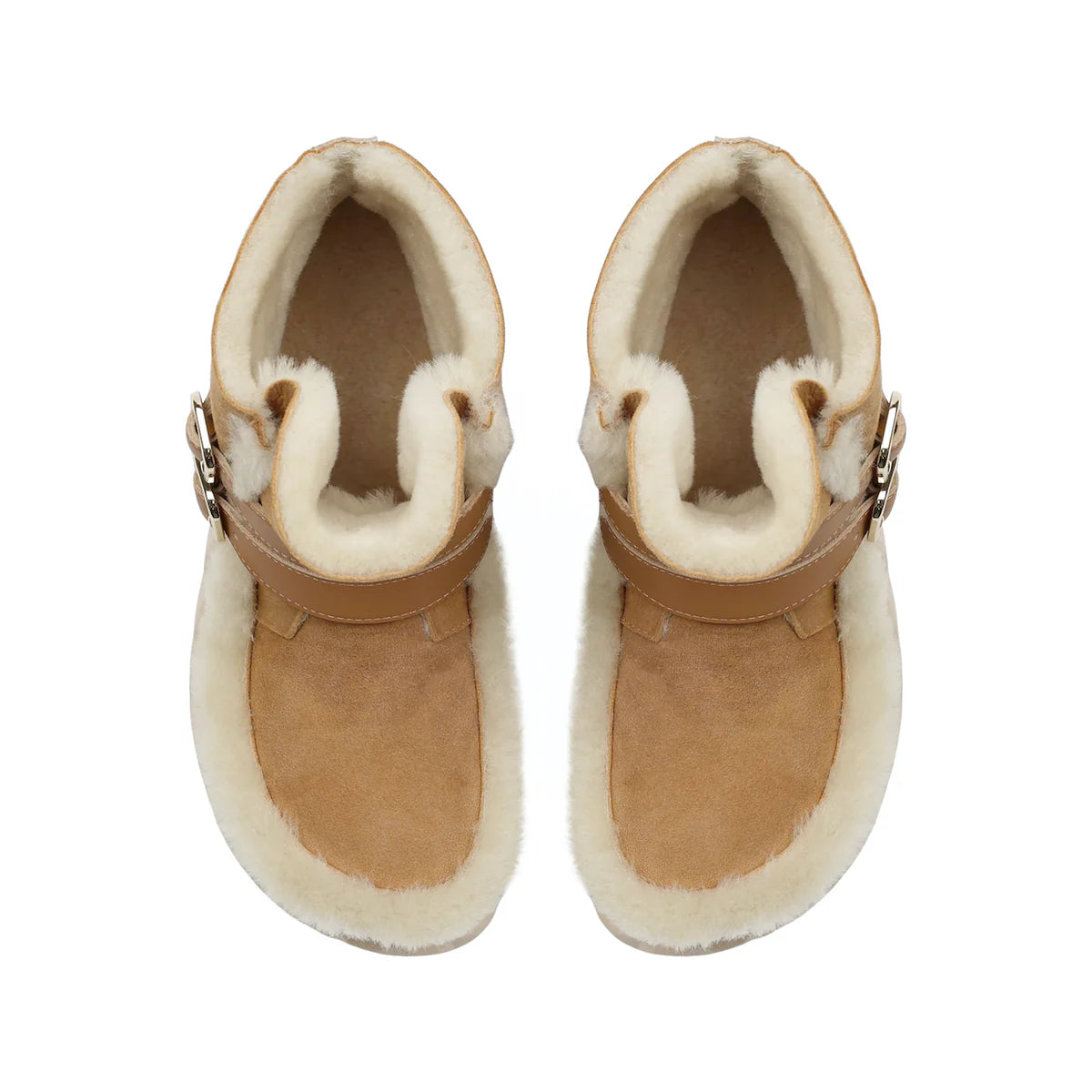 4CCCCEES Jabara Monti - Camel with Sheep Shearling