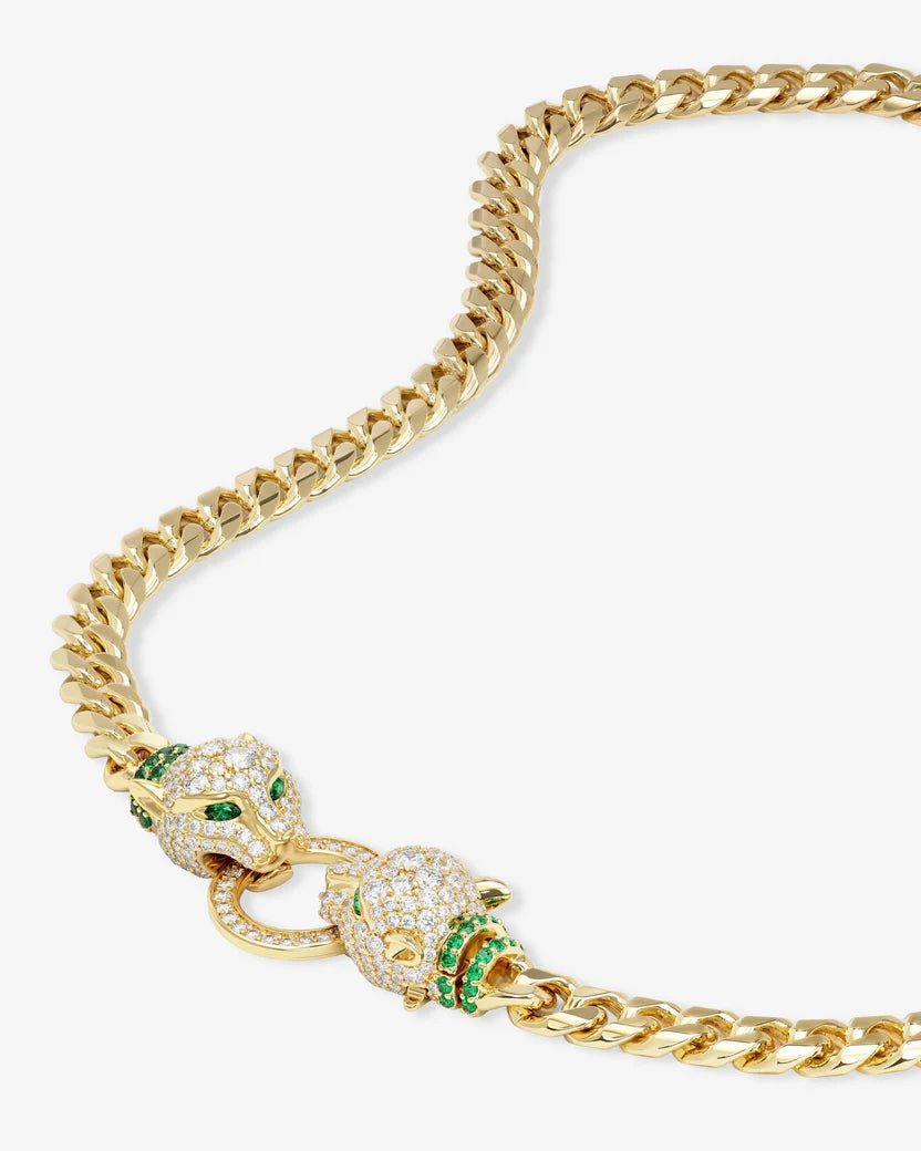 Melinda Maria Jaguar Cuban Chain Necklace 6.8mm