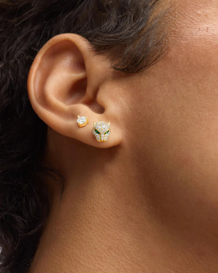 Melnda Maria Jaguar Pave Studs