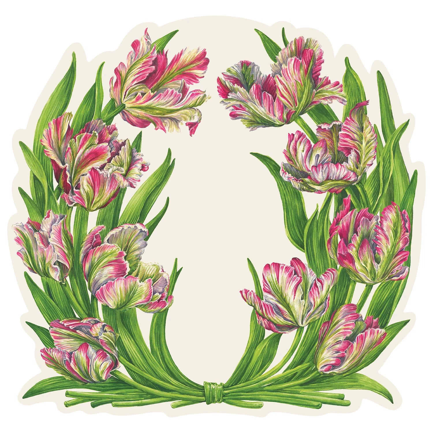 Die-Cut Parrot Tulip Placemats