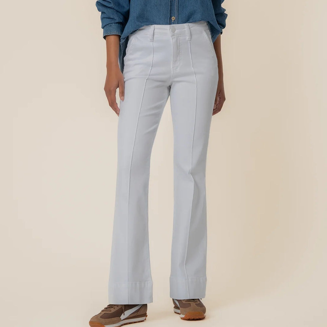 KUT Stella Center Seam Pant - Optic White