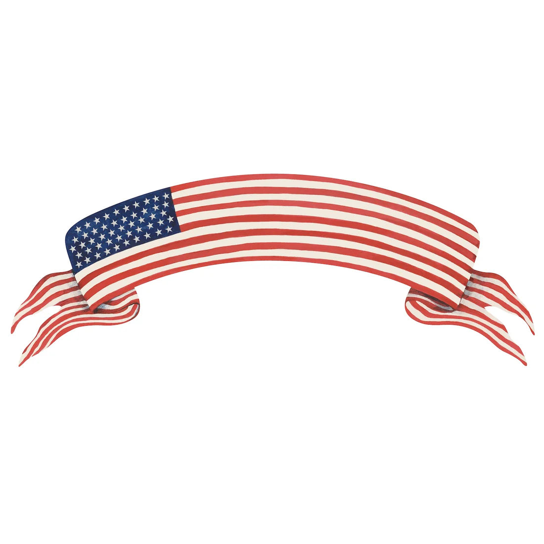 American Flag Banner Table Accent - Pack of 12