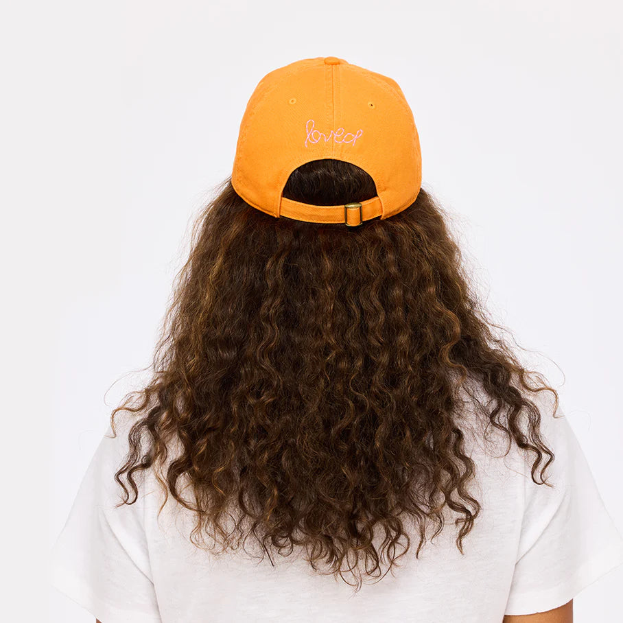 Kerri Rosenthal Imperfect Heart Hat - Clementine/Palm Pink