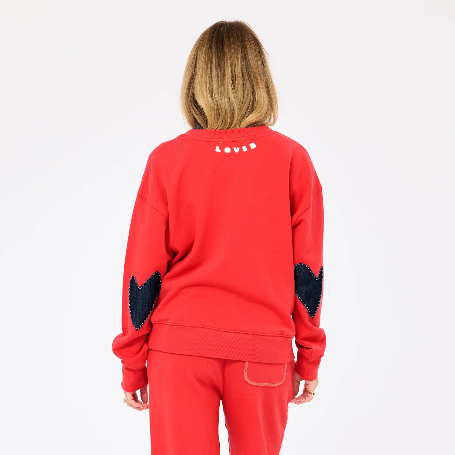 Kerri Rosenthal Ex-Boyfriend Patchwork Sweatshirt - Poppy Red