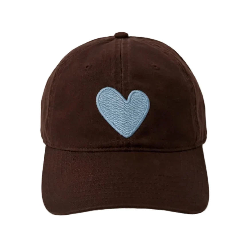 Kerri Rosenthal Imperfect Heart Hat | Cocoa-Chambray