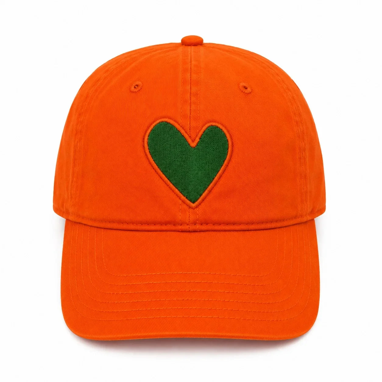 Kerri Rosenthal Imperfect Velvet Heart Hat | Tomato/Army Green