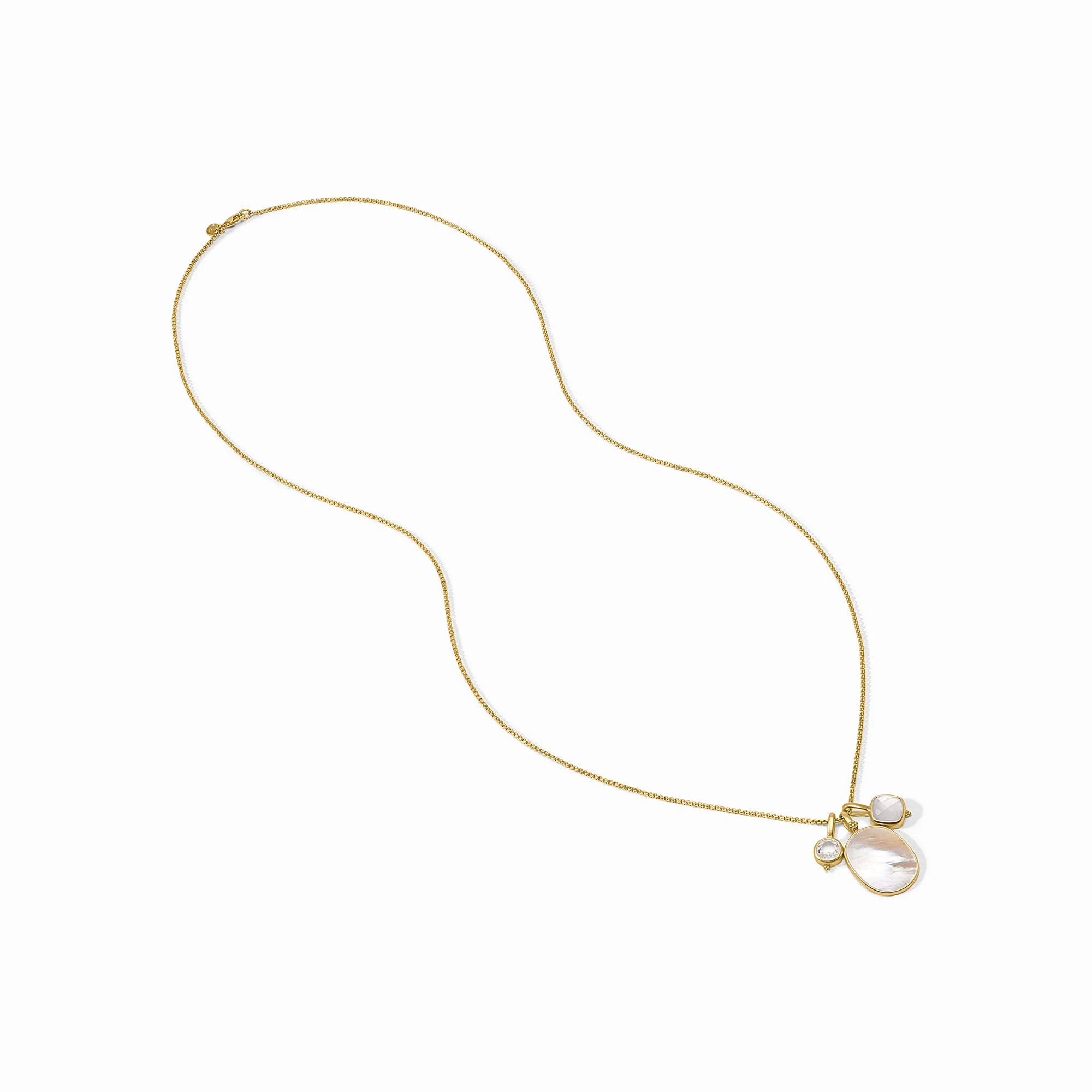 Julie Vos Kaleidoscope Charm Pendant - Iridescent Clear Crystal