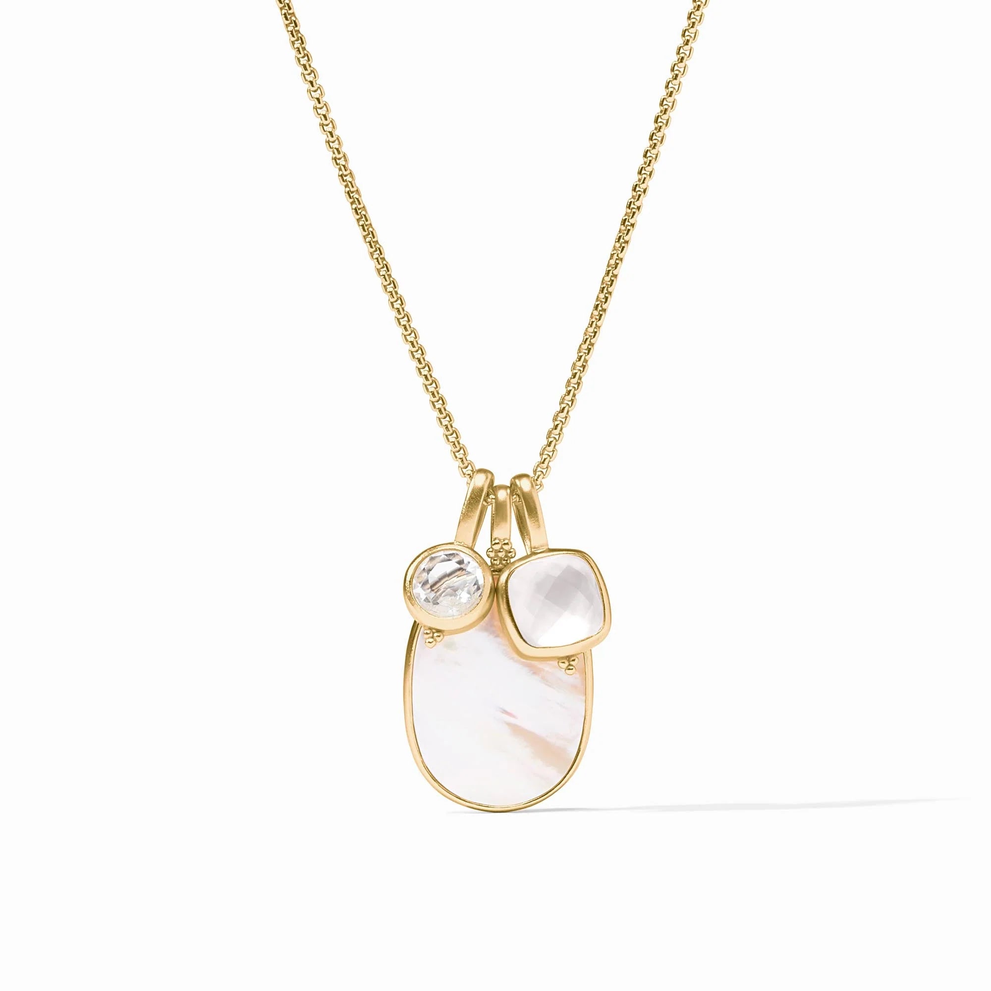 Julie Vos Kaleidoscope Charm Pendant - Iridescent Clear Crystal