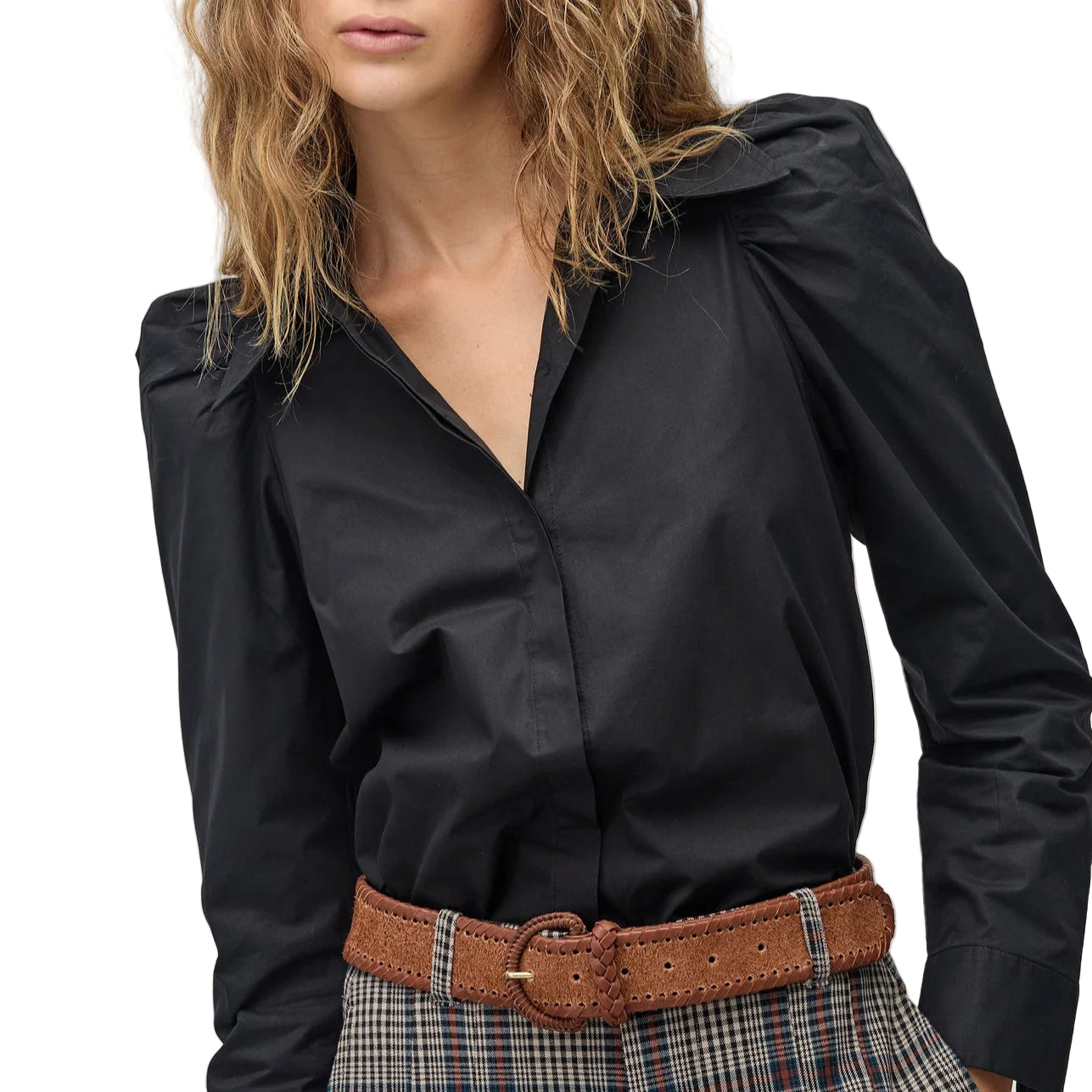 Lanhtropy Lola Poplin Shirt - Black