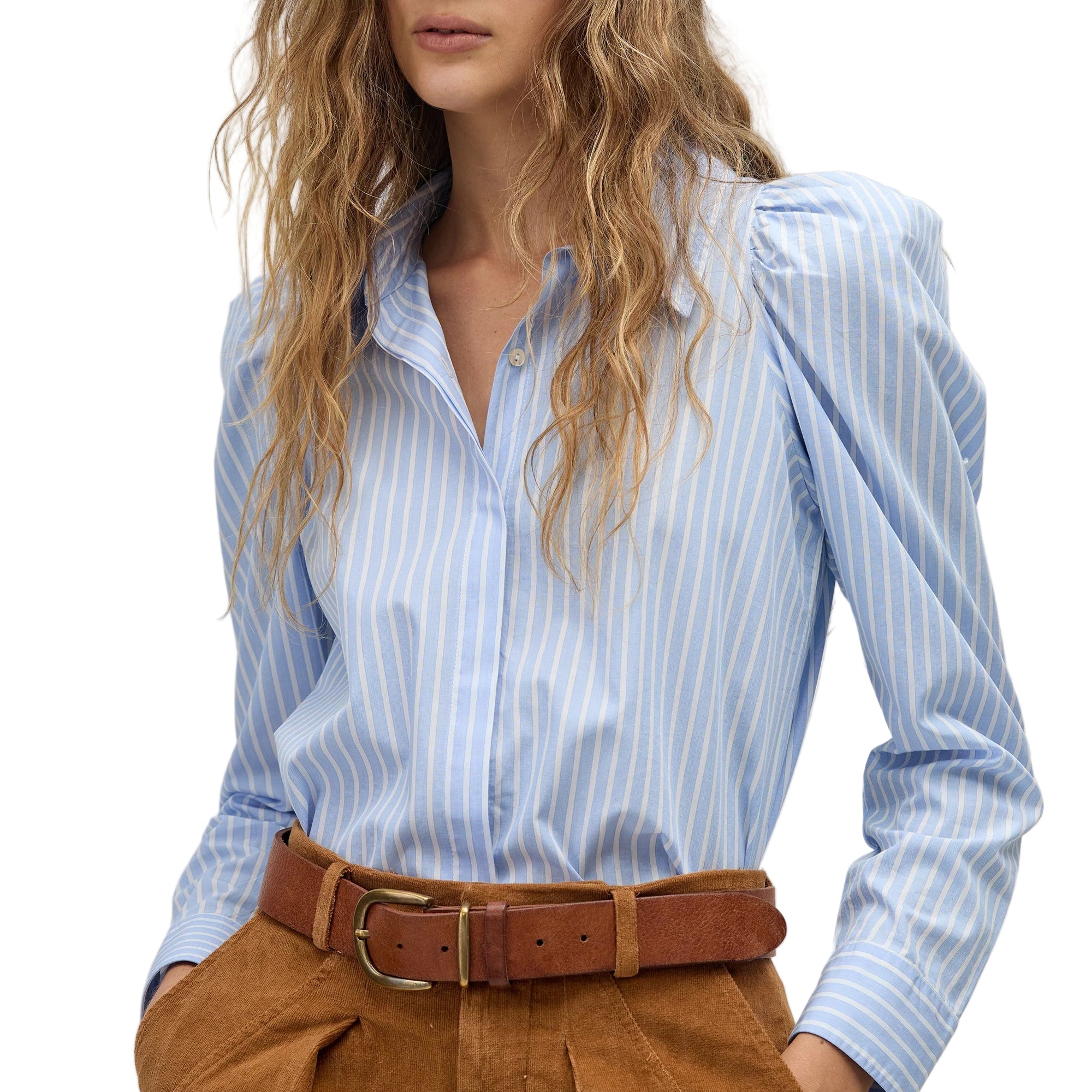 Lanhtropy Lola Poplin Shirt - Calma Stripes