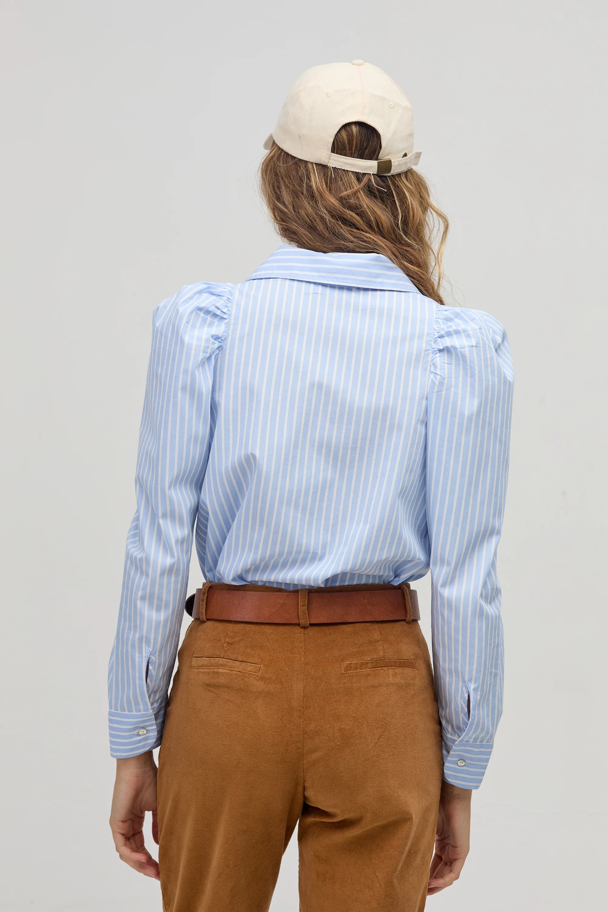 Lanhtropy Lola Poplin Shirt - Calma Stripes