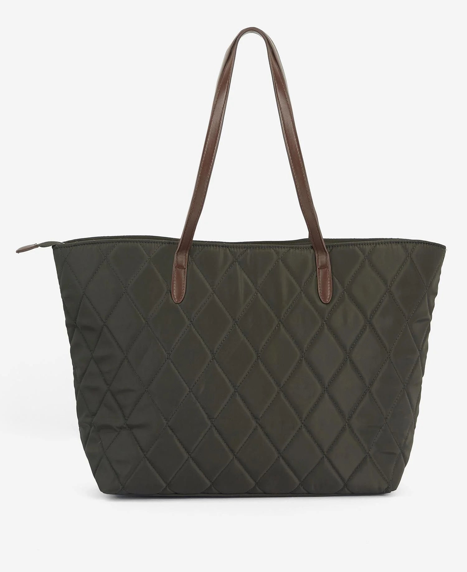 Barbour Quilted Tote Bag Olive