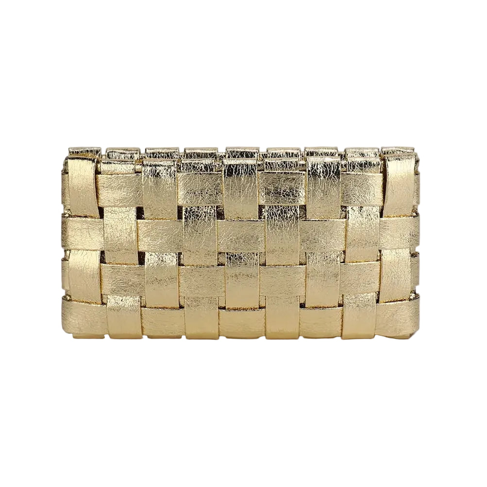 Lindy Woven Clutch
