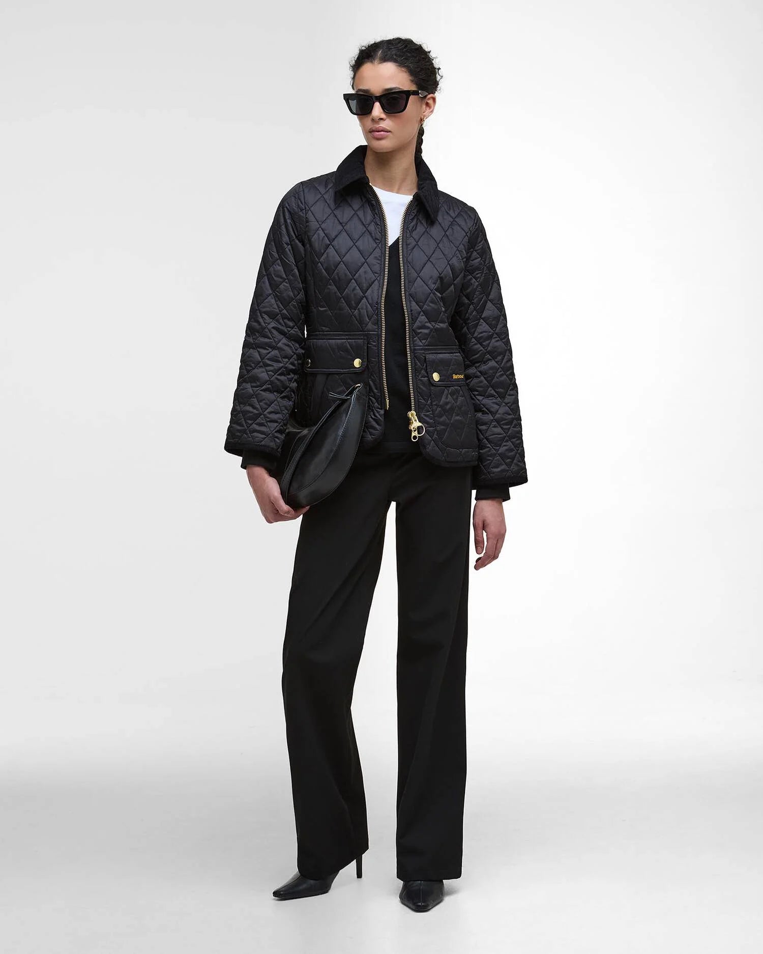 Barbour Fitted Beadnell Quilted Jacket | Black