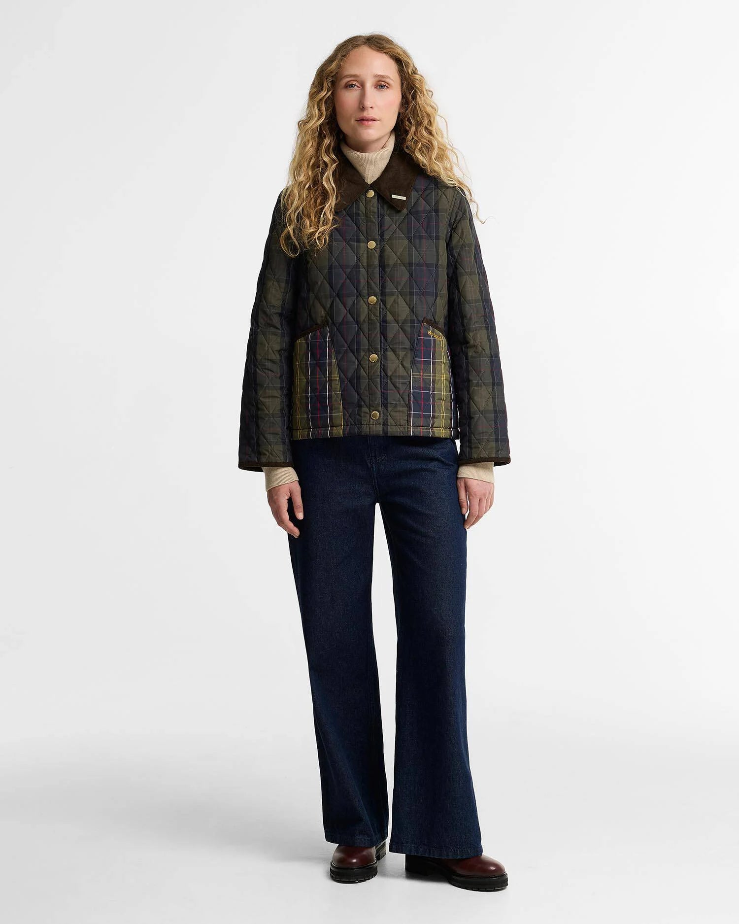 Barbour Cropped Liddesdale Quilted Jacket