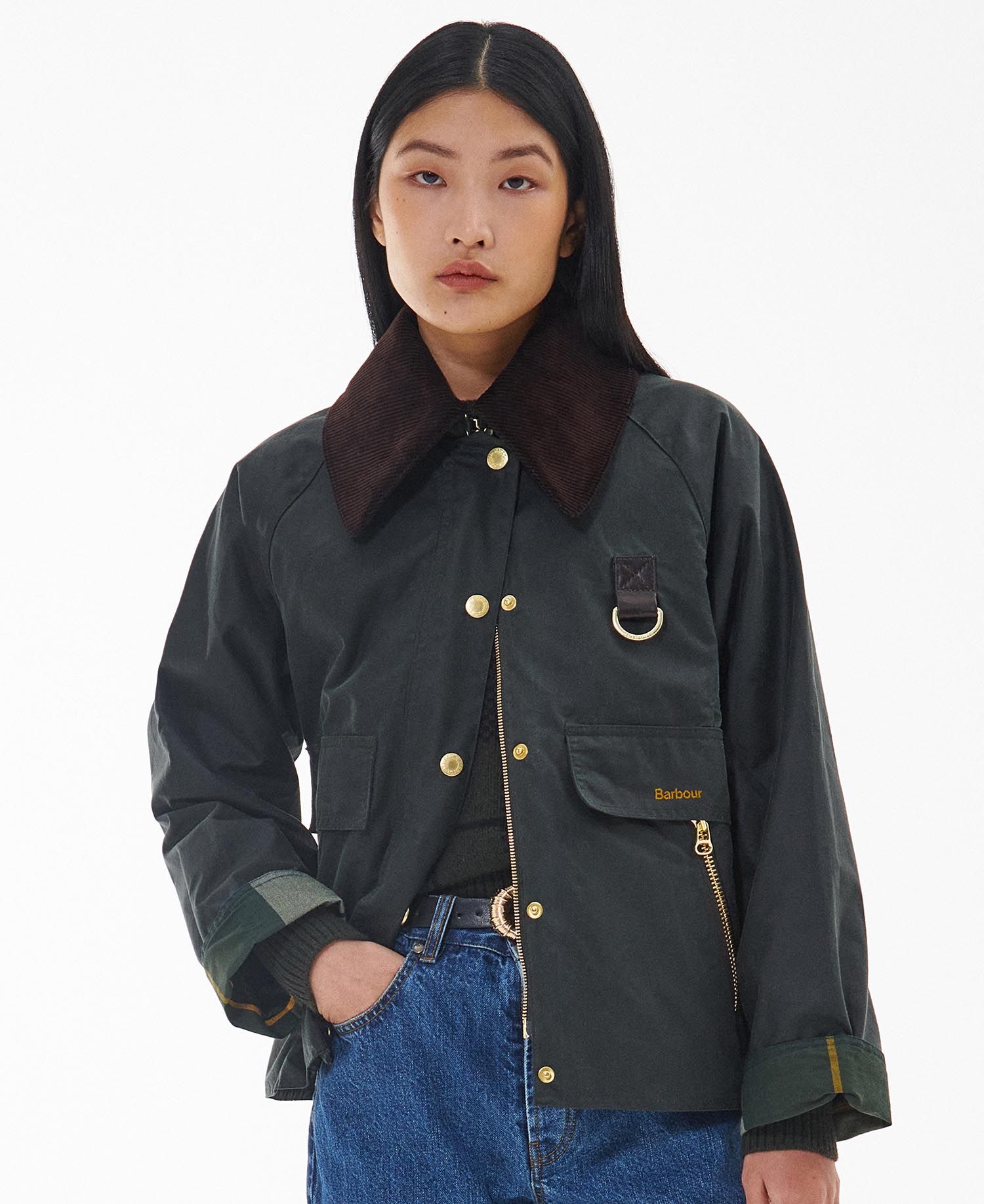 Barbour Catton Waxed Jacket - Sage