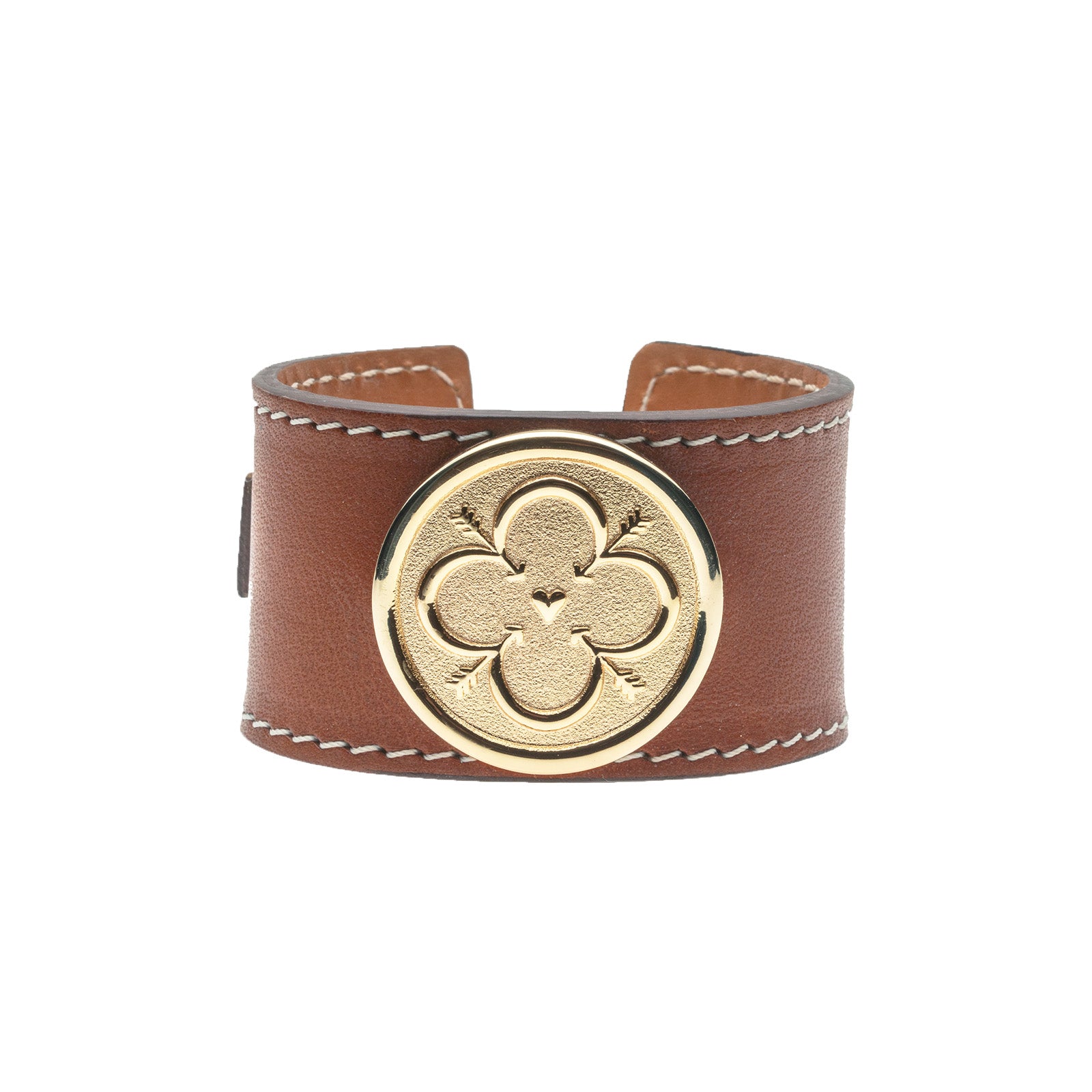Jane Win LOVE Leather Cuff