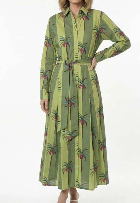 Guadalupe Luciana Palm Dress
