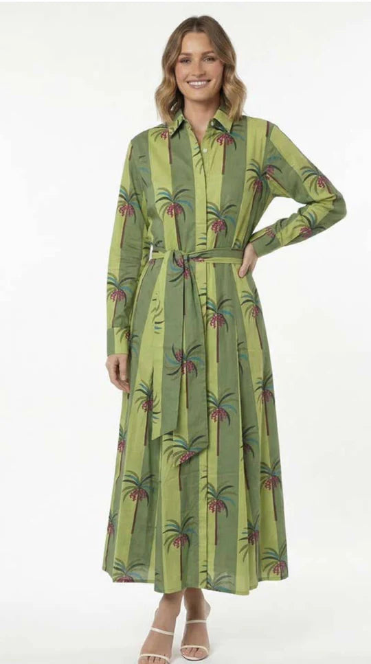 Guadalupe Luciana Palm Dress